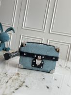 LV ルイヴィトンカバン黒コピー 本革  斜め掛けバッグ 柔らかい ブルー