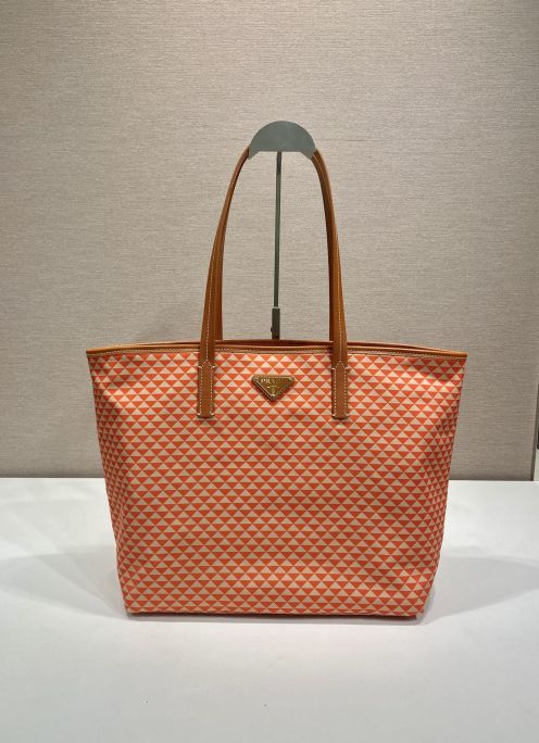 プラダバッグ 革Ｎ級品 トートバッグ 牛革 レザー ハンドバッグ 1BD552 オレンジ色