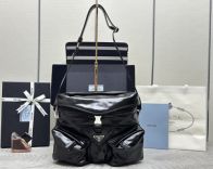 プラダバッグ 色あせコピー バックバッグ 旅行 シンプル 牛革 レザー 柔軟 2VD062 ブラック