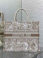 大得価のレディ ディオール偽物 トート ハンドバッグ 本革 レザー プリント シンプル 杏色