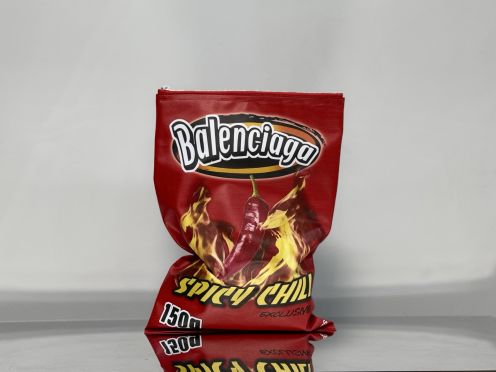 バレンシアガ バッグ ピンクスーパーコピー ポテトチップバッグ 柔軟 ファッション感 0001 レッド