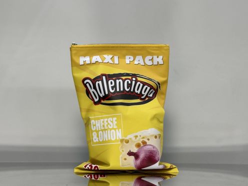 バレンシアガ ヘアピンコピー ポテトチップバッグ 柔軟 ファッション感 0001 イエロー