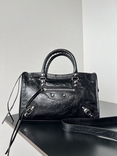 定番人気 balenciaga トート バッグ偽物 ハンドバッグ 本革 斜め掛け 上質 レザー ブラック