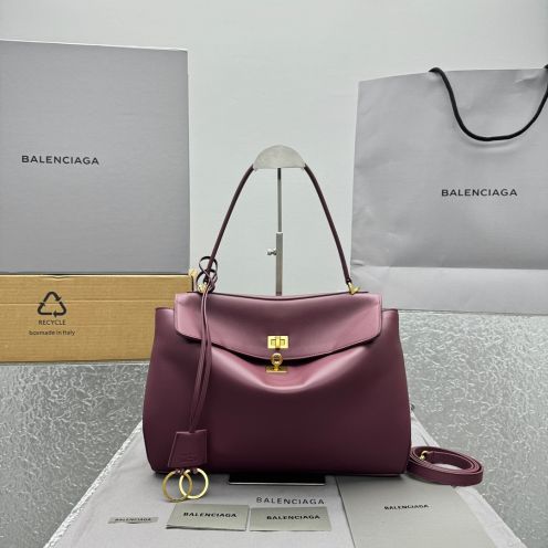 最新到着‼バレンシアガ バックスーパーコピー 本革 レザー ハンドバッグ 中サイズ 92866 レッド