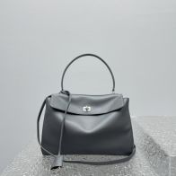 人気流行品 バレンシアガ トート偽物 お洒落 本革 レザー ハンドバッグ 中サイズ 92866 グレー
