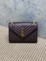 サン ローラン クラッチ バッグ レディスーパーコピー 斜め掛け YSL チェーンバッグ 本革 392739 ブラウン