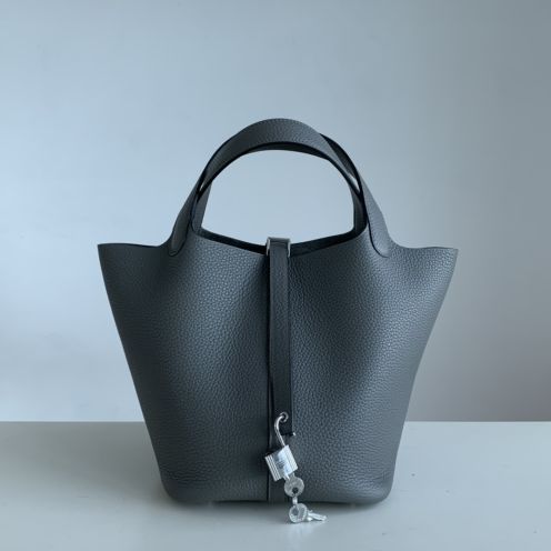 超柔らかい エルメス バッグ ケリー 定価コピー 牛革 レザー 優雅 ハンドバッグ グレー