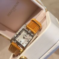 レディース エルメス時計スーパーコピー 腕時計 ウォッチ 本革 レザーバンド 優雅レディ イエロー