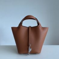 エルメス バッグ 聞き方スーパーコピー 牛革 レザー 優雅 ハンドバッグ 柔軟 ブラウン