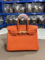 エルメスバッグ 買取価格コピー 牛革 レザー 優雅 ハンドバッグ オレンジ色