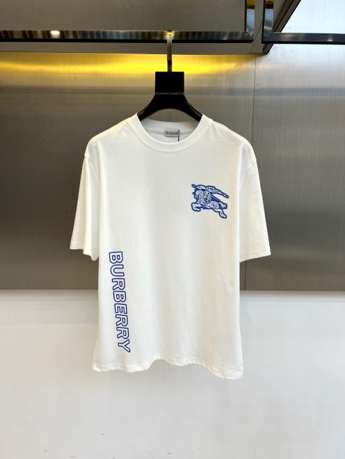 t シャツ バーバリー メンズＮ級品 シンプル 短袖 トップス 純綿 ゆったり ホワイト