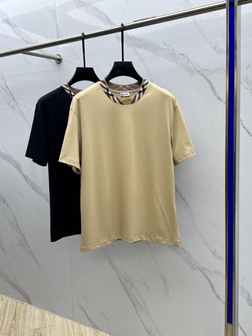 男女兼用 バーバリー t シャツ キッズコピー トップス 短袖 純綿 プリント ゆったり ベージュ色