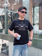 chanel t シャツスーパーコピー 上質品 トップス 短袖 プリント 純綿 柔らかい ブラック