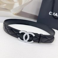 シャネルのベルトスーパーコピー 優雅レディ レザー 本革ベルト 高品質 幅4.0cm ブラック