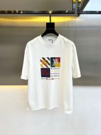バーバリー メンズ t シャツスーパーコピー 吸汗 トップス 短袖 純綿 プリント ホワイト
