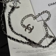 ベルト シャネル レディース偽物 レザー チェーンバルト ファッション感 上質 ブラック