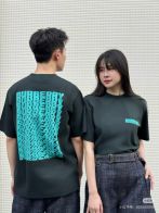 8750 burberry t シャツ偽物 プリント トップス 半袖 純綿 柔らかい 男女兼用 ブラック