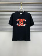 シャネル ティー シャツ偽物 トップス 短袖 プリント 純綿Ｔシャツ 柔らかい ブラック