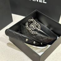 シャネルベルトサイズ偽物 レザー 本革 女性 ファッション感 幅30ｍｍ シルバーバックル ブラック