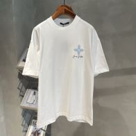 大販売 ルイヴィトンtシャツ公式コピー 純綿 トップス ロゴプリント 半袖 ゆったり ホワイト