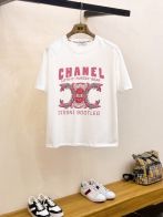 お得品‼chanel ロゴ 服スーパーコピー トップス 短袖 プリント 純綿 ホワイト