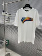 メンズ ルイヴィトンtシャツスーパーコピー 純綿 トップス 虹 プリント 半袖 シンプル ホワイト