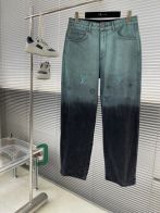11000 ルイヴィトンジーンズ偽物 ズボン カジュアル デニムパンツ 男女兼用 ゆったり ブルー