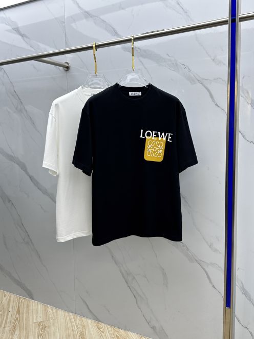 人気新作 ロエベ tシャツ カルシファースーパーコピー 綿 プリント トップス 柔らかい ブラック