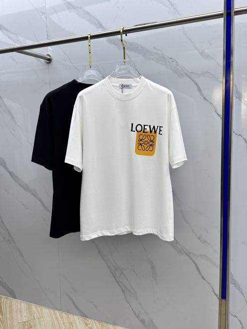 おすすめ ロエベtシャツコーデスーパーコピー トップス 半袖 プリント ゆったり 純綿 ホワイト