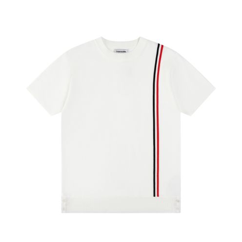 TB トムブラウン シャツ サイズ感激安通販 純綿 トップス 柔軟 短袖  tシャツ ホワイト