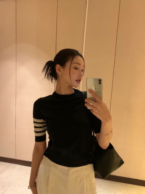 トムブラウンtシャツスーパーコピー 100％綿 トップス 半袖 ニット シンプル ブルー