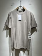 お得品‼トムブラウン ティシャツコピー 100％綿 トップス 半袖 カジュアル グレー