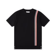 TB トムブラウン シャツ サイズ偽物 純綿 トップス 柔軟 短袖  tシャツ ブラック