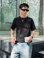 TB トムブラウン ウイングチップコピー 綿 トップス 柔軟 短袖  tシャツ ブラック