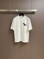 TB トムブラウン 売れた偽物 100％綿 トップス 柔軟 短袖 犬 tシャツ ホワイト