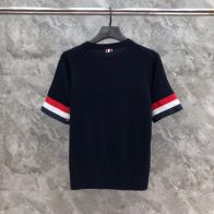 TBトムブラウン ロンt偽物 100％綿 トップス 半袖 カジュアル Tシャツ レディ ブラック