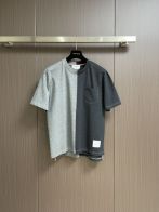 TB トムブラウン トムクルーズ偽物 シンプル 100％綿 柔らかい 短袖 tシャツ グレー