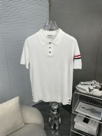 TB お買い得なトムブラウンひろきコピー 高品質 トップス 綿 半袖 ポロシャツ ホワイト