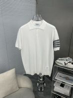TB トムブラウン ネタ偽物 高品質 トップス 綿 半袖 ポロシャツ ホワイト