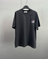 ロエベ ネズミ tシャツコピー ゆったり 純綿 トップス 短袖 プリント 上質 ブラック