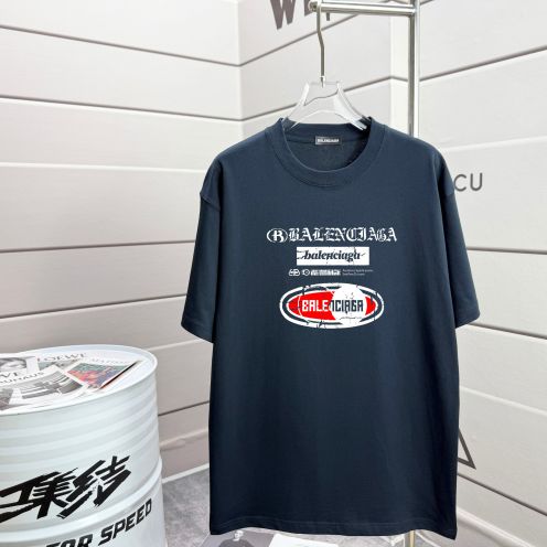 高品質 バレンシアガtシャツ 偽物 見分け方スーパーコピー 純綿 トップス 半袖 ブラック