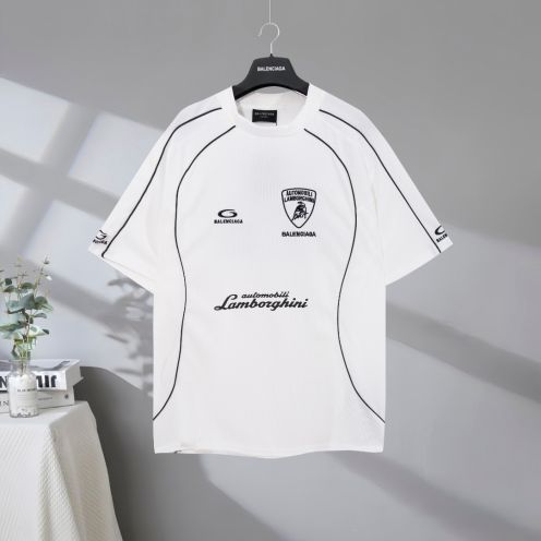 バレンシアガtシャツスーパーコピー トップス 純綿 柔らかい プリント 半袖 ホワイト