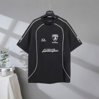 2025年のお買い得品 バレンシアガ 夏コピー トップス 純綿Ｔシャツ プリント ブラック