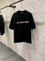 バレンシアガ アウトレット tシャツ偽物 プリント 上質材料 ゆったり 純綿 トップス 短袖 ブラック