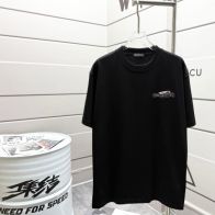 お値打ち価格 バレンシアガ オーバーサイズtシャツスーパーコピー トップス 純綿 ゆったり 男女兼用 ブラック