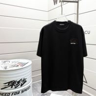 バレンシアガtシャツ コーデコピー トップス 純綿 高品質 ゆったり 男女兼用 ブラック