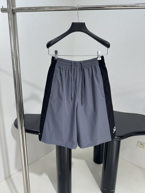 バレンシアガ ショーツコピー 柔らかい ゆったり 運動ズボン パンツ グレー