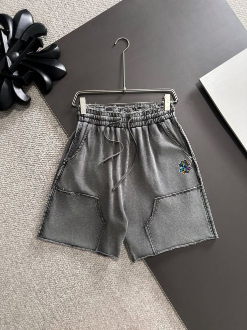 バレンシアガ メンズパンツ偽物 柔らかい ショットズボン ゆったり 綿 グレー