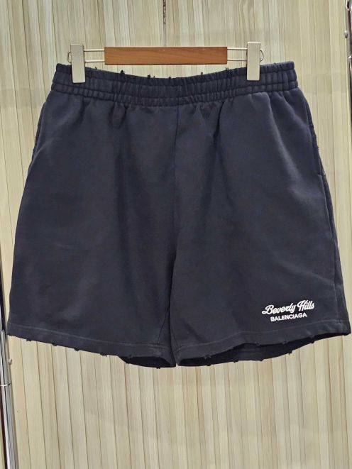 バレンシアガ パンツ サイズ偽物 純綿 ショットズボン ランニング 男女兼用 ブラック