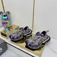 バレンシアガ ダット シューズスーパーコピー 通気性いい スニーカー 運動 ランニング パープル